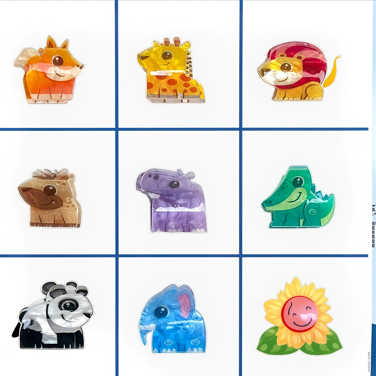 8pcs set, super cute mini hair clips with adorable monster animal designs, quirky and fun claw clips perfect for daily styling or parties. Ideal gift choice for ladies, s, and princesses