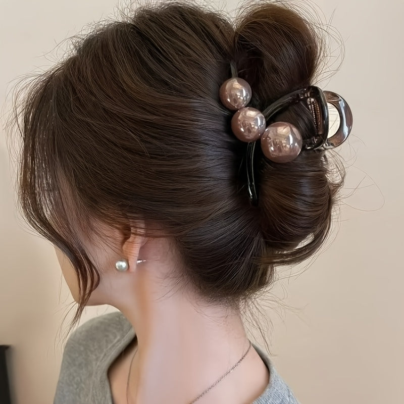 4-Pack Elegant Women’s Hair Clips with & Accents - Durable Plastic Hairpins for Formal Events, Parties, Weddings - Secure Hold Hair Accessories for Updos, Buns & Elegant Hairstyles, Hair Stylist Gifts, Sophisticated Style, Party Hairpins, Professional