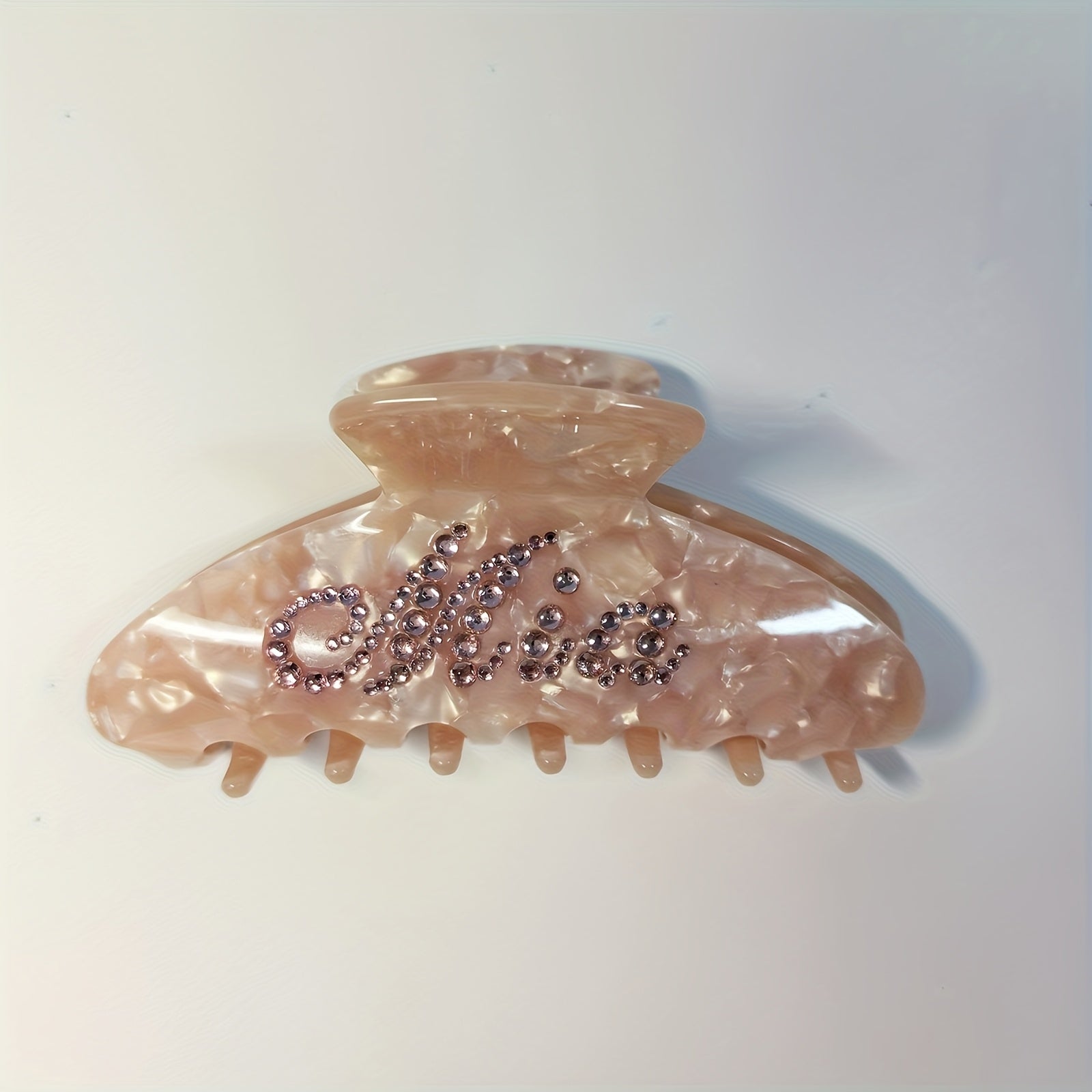 1pc Personalized Name Hair Clip for Women - Custom Rhinestone Oval Hairpin with Multi-Color Options, Elegant Wedding Bridesmaid Mother’s Day Christmas Gift, Fits Thin/Medium/Thick Hair, Special Occasion, Sparkling Embellishment, Highquality Accessory,