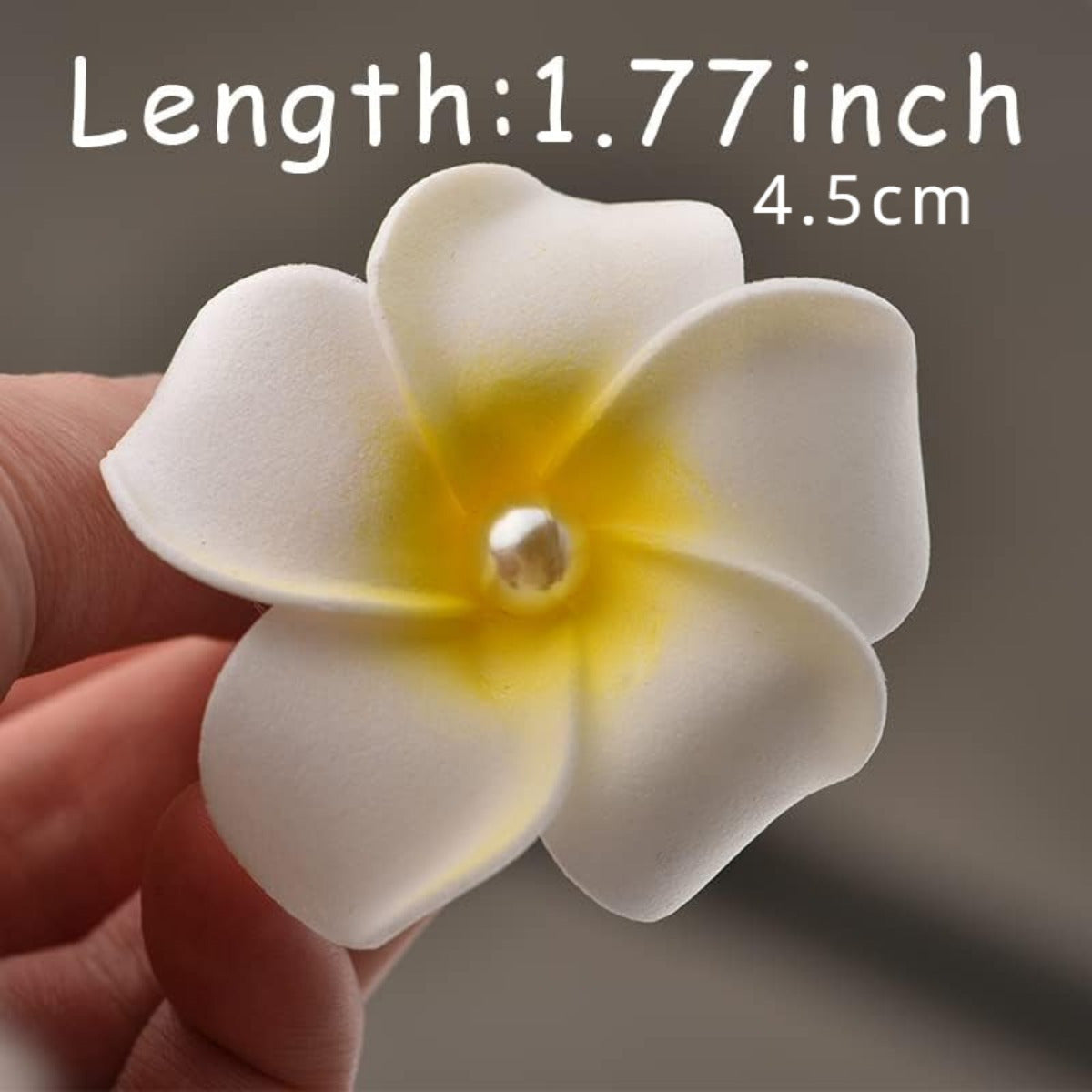 Hawaiian Flower Hair Pins Plumeria Hair Barrettes Clips for Women Girls White Floral Hairpins for Summer Beach Hair Accessories for Braid Wedding Bobby Pins