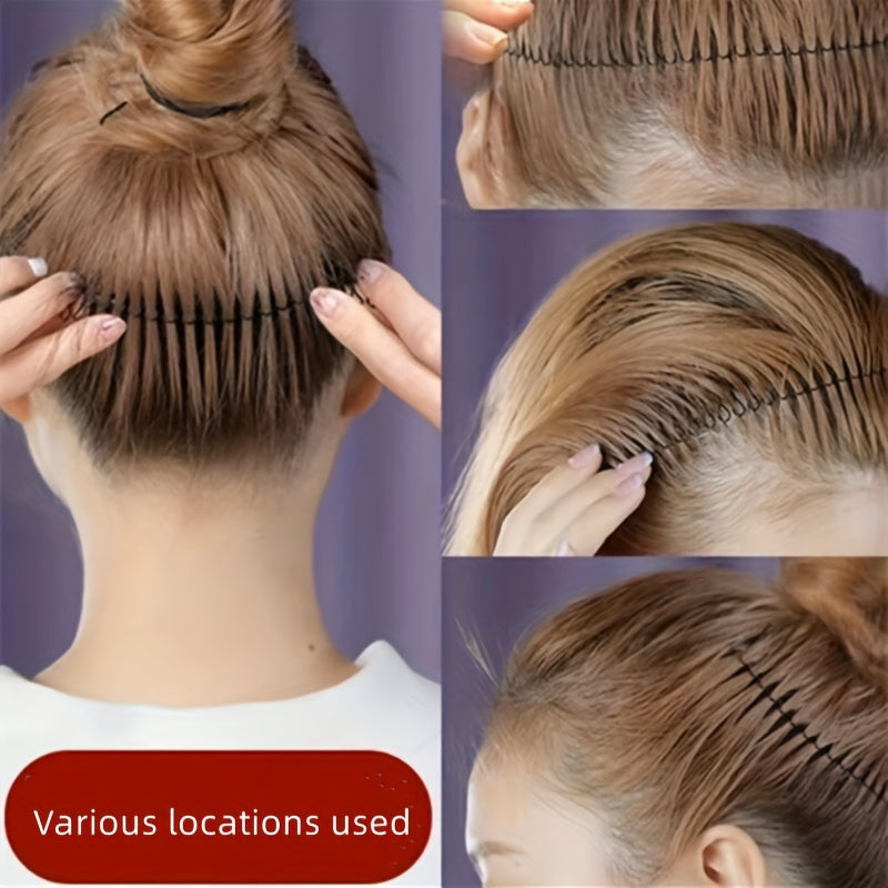 1/2/3/4/5pcs U Shape Hair Pins, Invisible Hair Finishing Fixer Combs, Mini Bangs Holder Styling Tool Hair Accessories