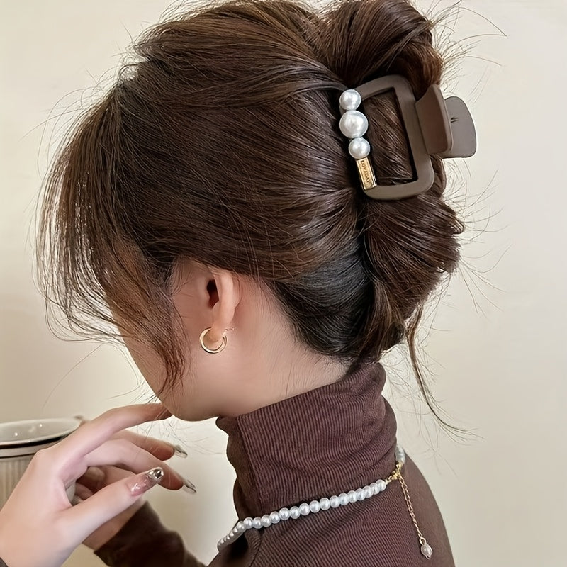 4-Pack Elegant Women’s Hair Clips with & Accents - Durable Plastic Hairpins for Formal Events, Parties, Weddings - Secure Hold Hair Accessories for Updos, Buns & Elegant Hairstyles, Hair Stylist Gifts, Sophisticated Style, Party Hairpins, Professional