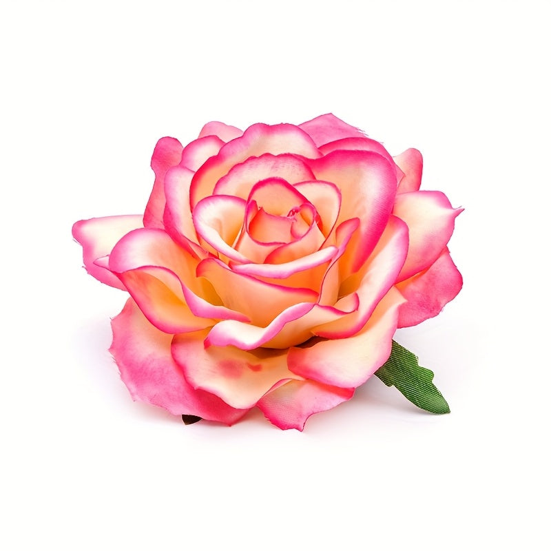 16pcs Elegant 4inch Rose Flower Hair Clips Hairpins Floral Brooches Pin Boho Hair Clip Rose Hair Accessories for Women s Lady Bridal