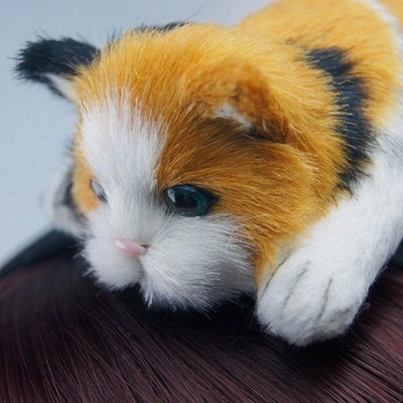 Cute Cat-Shaped Hair Clips - Adorable Animal Hair Accessories for Halloween & Christmas, Durable Fabric Party-Style Hair Bands with Playful Cat Design, No Power Needed, Perfect for Costume Parties & Themed Events, Cat Accessories, Costume Party