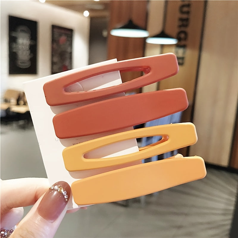 20pcs Morandi Matte Duckbill Hair Clips - Elegant Minimalist Plastic Hairdressing Tools with Multi-Color Options for Women & s, Secure Grip for Braiding, Ponytails, Buns, Everyday & Special Occasions, Ponytail Holder, Sleek Design, Smooth Finish, Salon