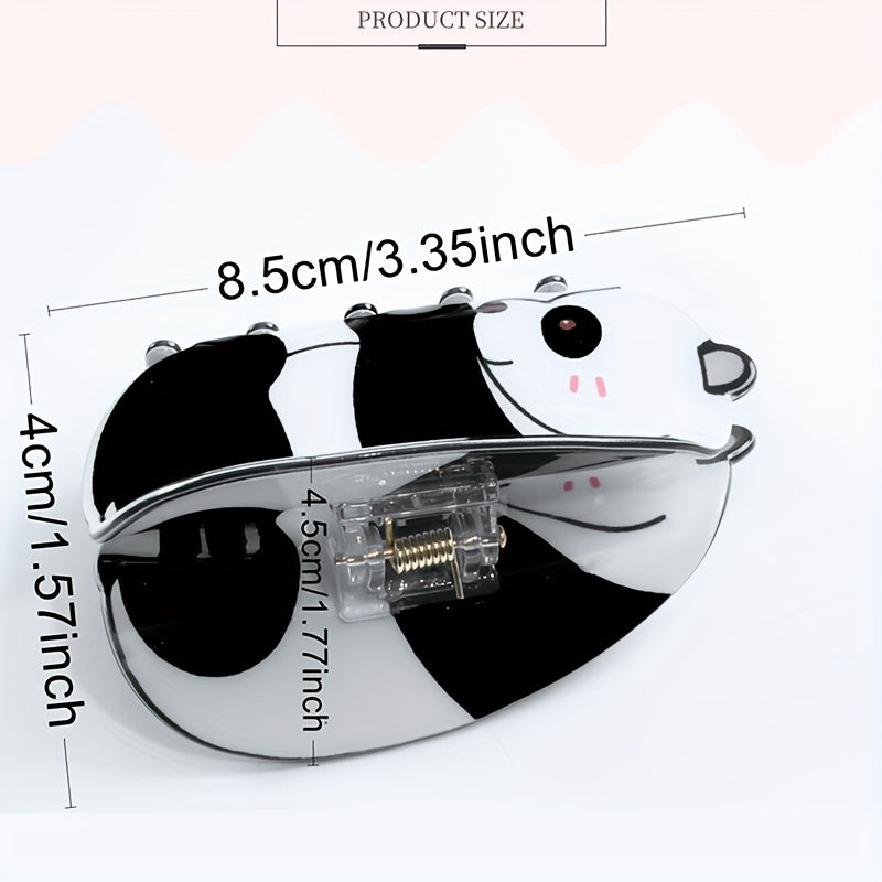 5pcs set, creative and cute panda hair clips, unique personality hair accessories, super adorable fun hairpins, suitable for women and s' updos, perfect for daily styling, parties, or travel