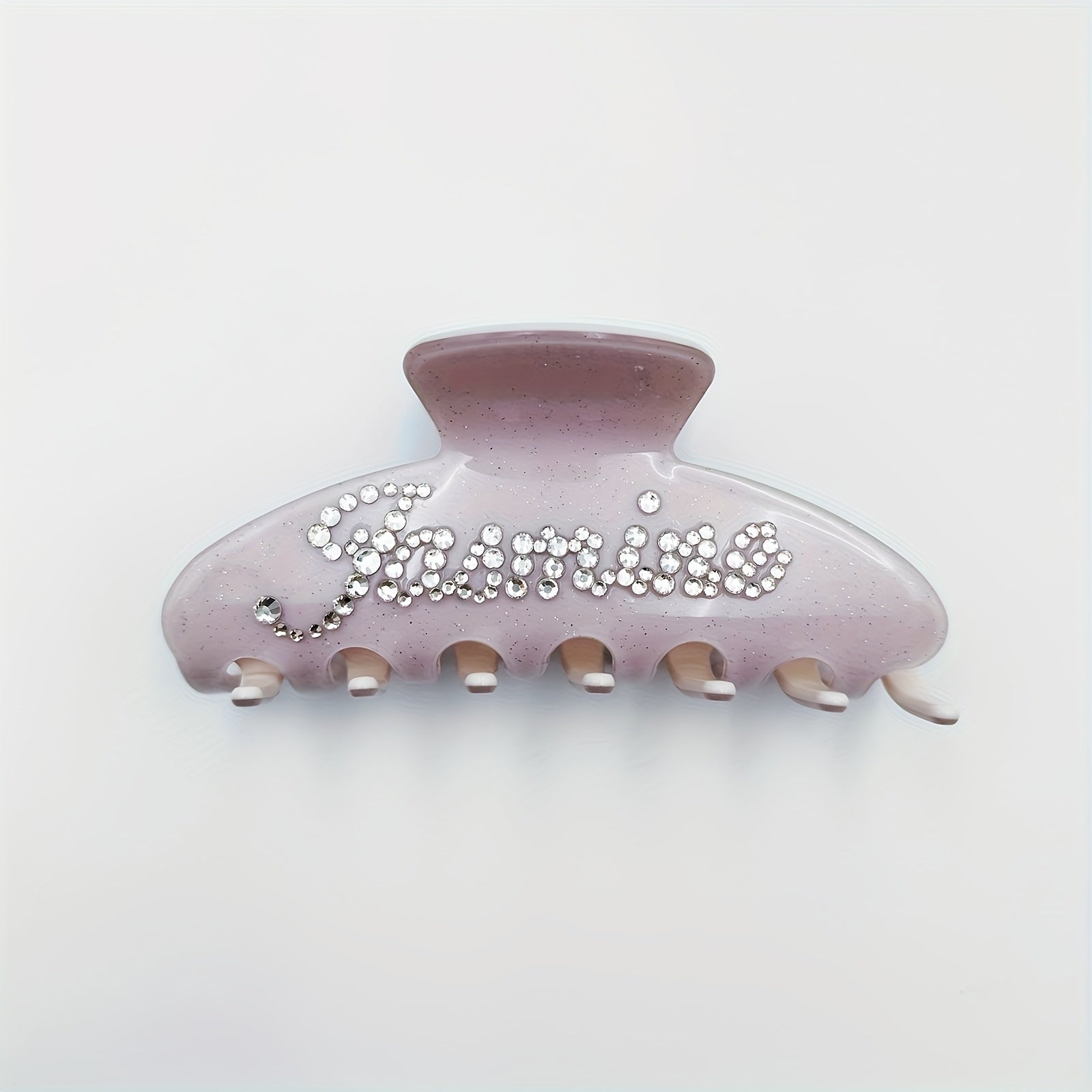 1pc Personalized Name Hair Clip for Women - Custom Rhinestone Oval Hairpin with Multi-Color Options, Elegant Wedding Bridesmaid Mother’s Day Christmas Gift, Fits Thin/Medium/Thick Hair, Special Occasion, Sparkling Embellishment, Highquality Accessory,