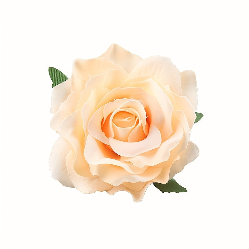 16pcs Elegant 4inch Rose Flower Hair Clips Hairpins Floral Brooches Pin Boho Hair Clip Rose Hair Accessories for Women s Lady Bridal