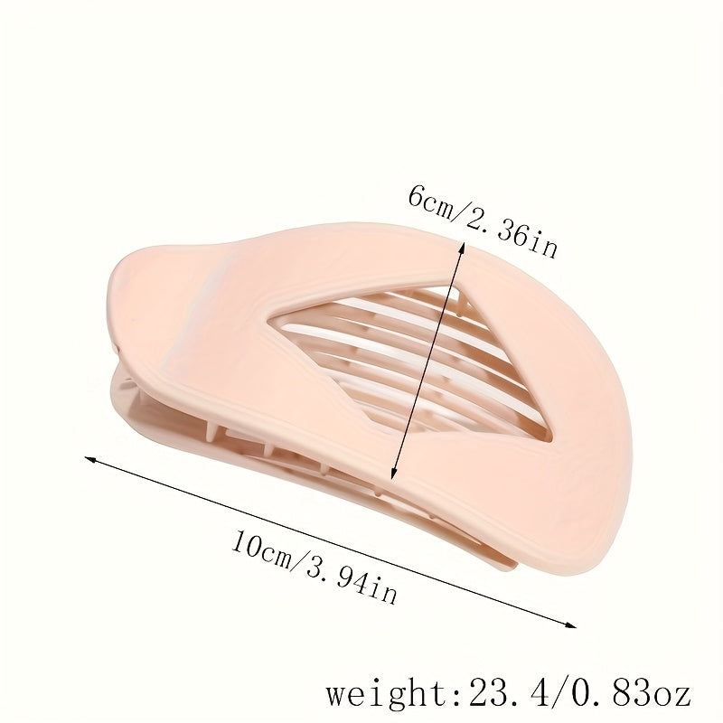 2D Flat, 2D Flat - 6pcs Set of Matte Large Duckbill Hair Clips for Women, Strong Hold Non-Slip Hair Claws, Perfect for Thick Hair, Vibrant Colors Gift, 2D Flat