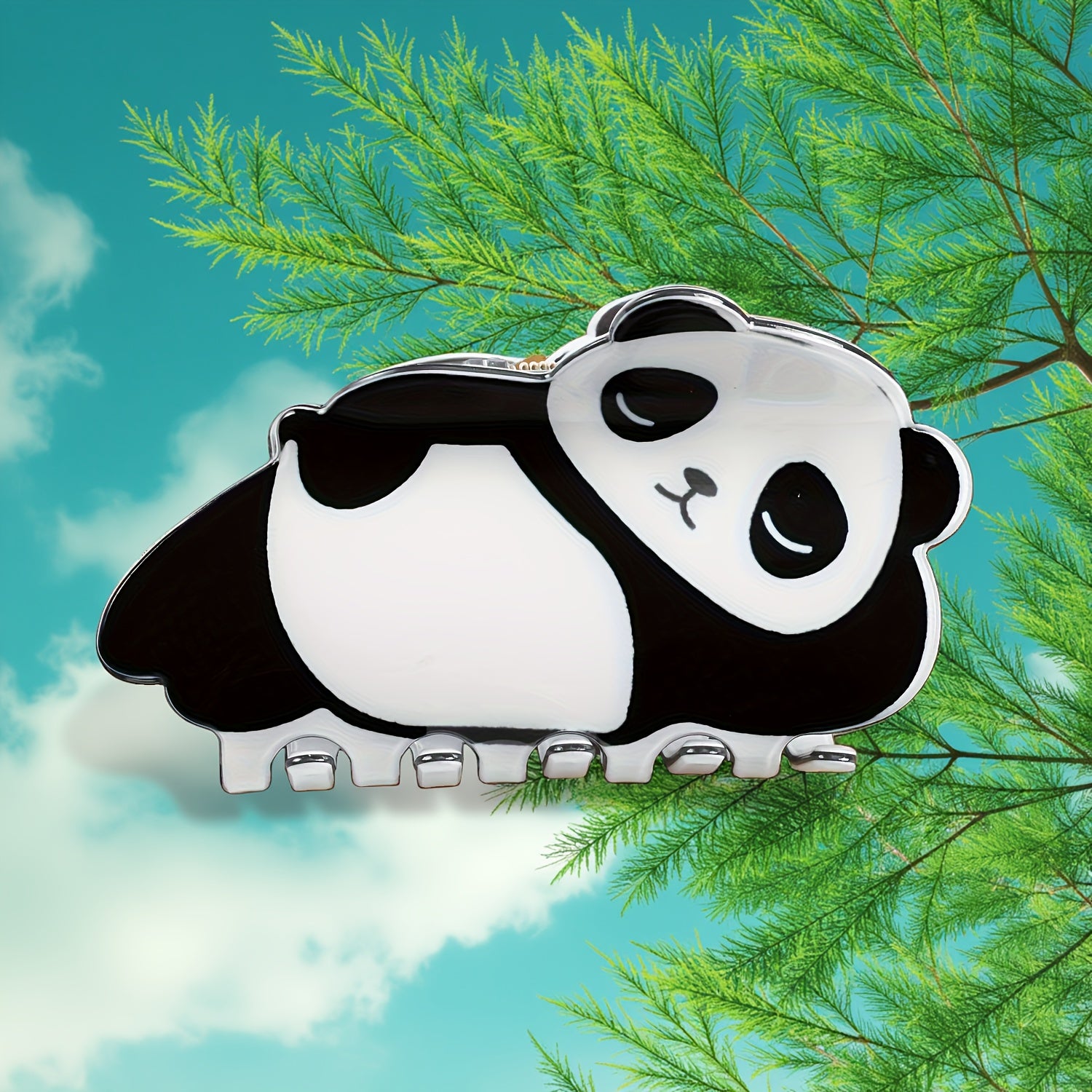 5pcs set, creative and cute panda hair clips, unique personality hair accessories, super adorable fun hairpins, suitable for women and s' updos, perfect for daily styling, parties, or travel