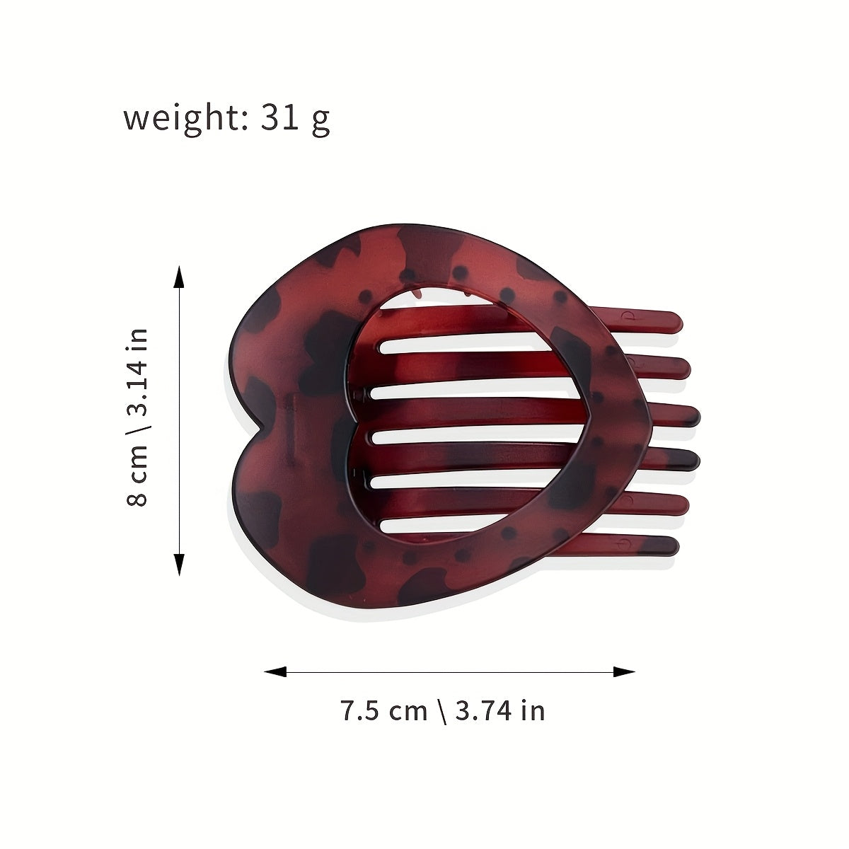 6pcs set, new heart-shaped hair clips, cute duckbill clips, back-of-the-head bun clips, hollowed-out headwear accessories, retro minimalist claw clips, suitable for women and s, perfect for daily hairstyles