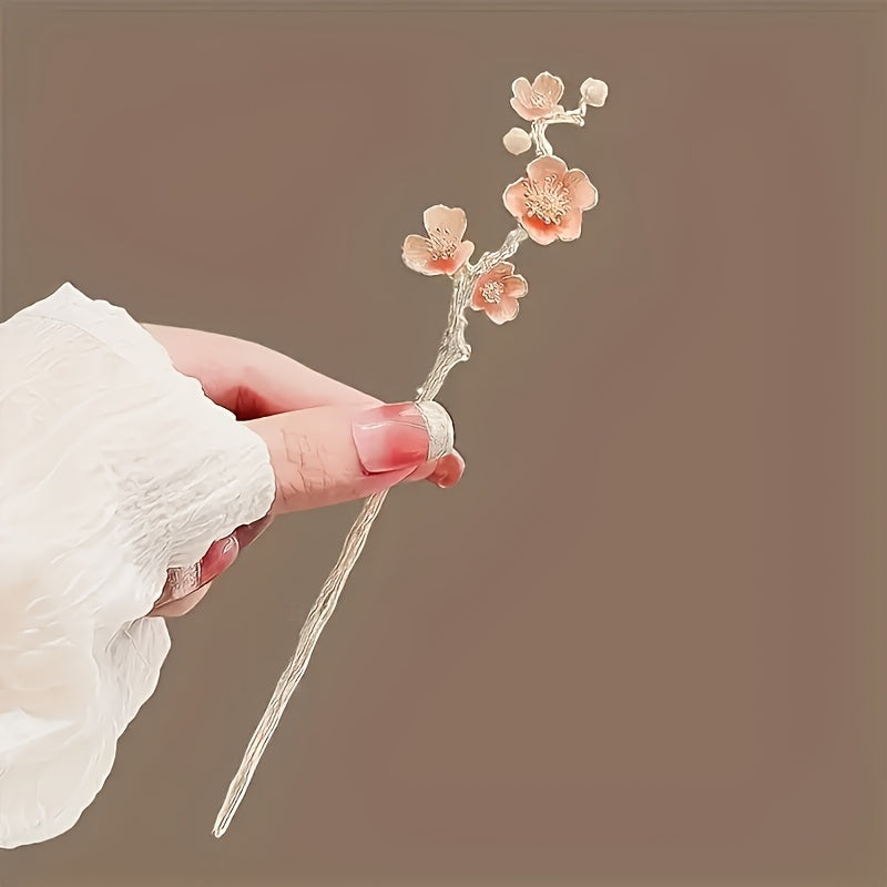 6pcs Elegant Floral Metal Hair Sticks for Women - Stylish Flower-Shaped Hairpins with Intricate Design, Perfect for Daily Use, Parties, and Photoshoots | Ideal Valentine'S Day Gift Headpiece, Cute Hair Accessories, Party Hairpieces, Sophisticated